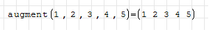 augment() with scalar arguments