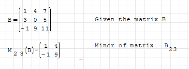 vminor() example