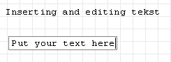 typing in a text region