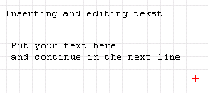 finishing a text region