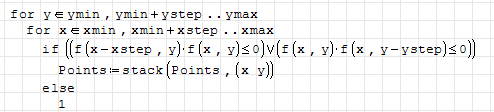 nested loop with nothing selected