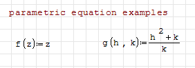 Parametergleichungen