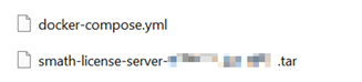 解压后的包:docker-compose.yml 和镜像压缩包
